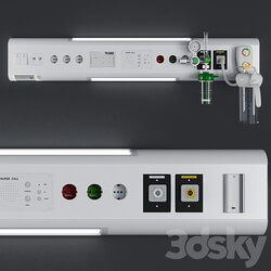 Over bed console unit Hospital Equipment 22 3D Models 