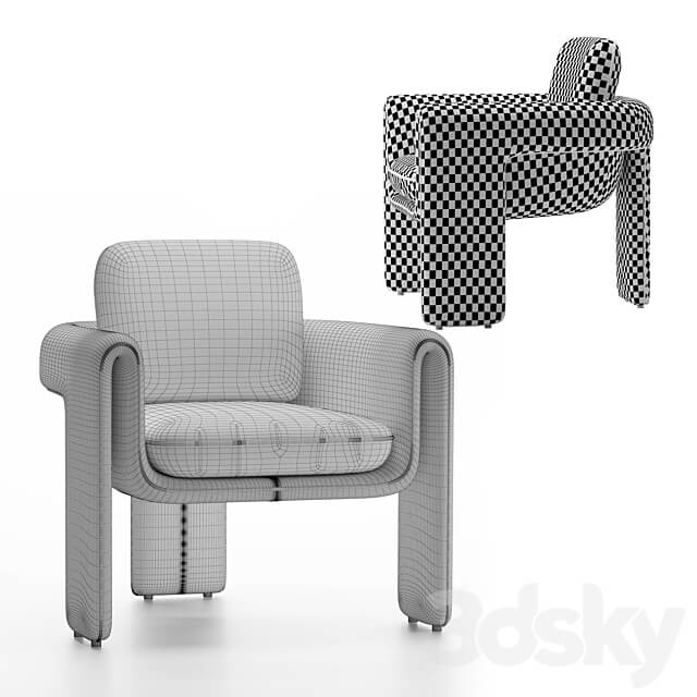 Henna Armchair 3D Models