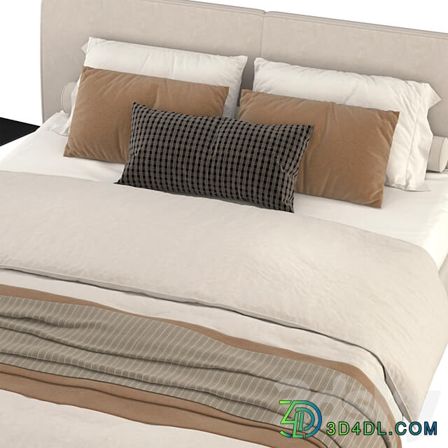 Fluo Markurio bed Bed 3D Models