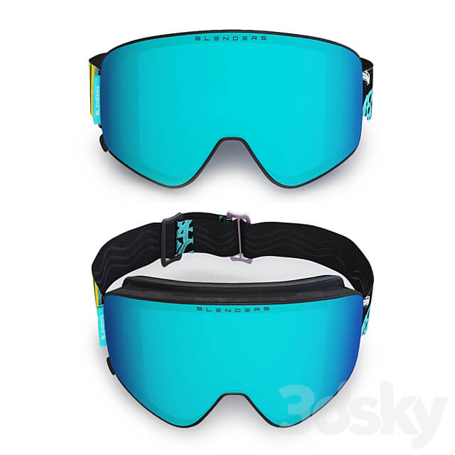 Diva Drama Blenders Ski Goggles 3D Models