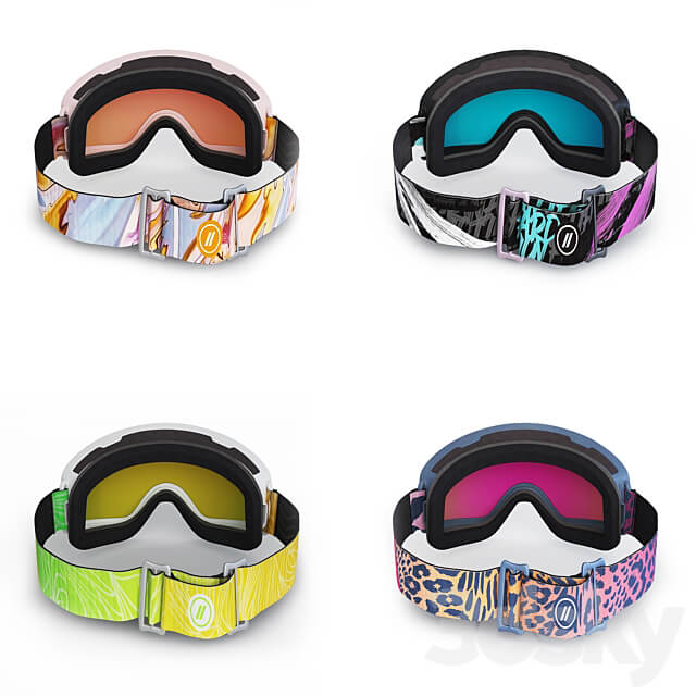 Diva Drama Blenders Ski Goggles 3D Models