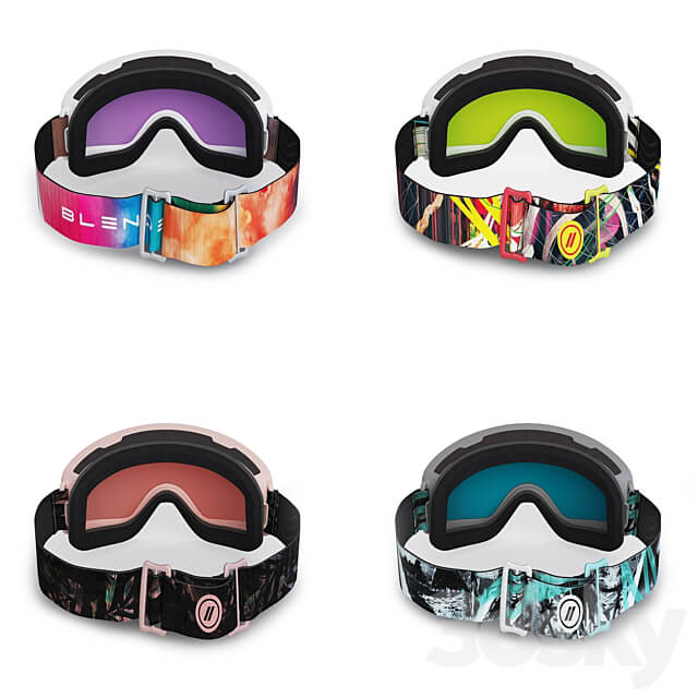 Diva Drama Blenders Ski Goggles 3D Models