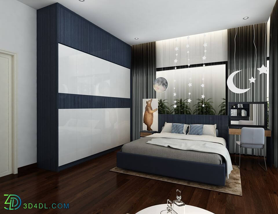 3D Interior Scenes File 3dsmax Model Bedroom 279 By ThanhTrucNguyen