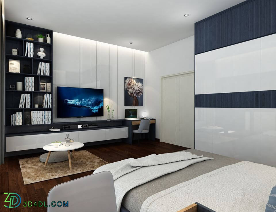 3D Interior Scenes File 3dsmax Model Bedroom 279 By ThanhTrucNguyen