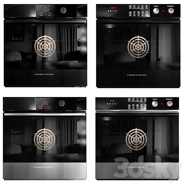 Fisher paykel Kitchen Appliance Set No2 3D Models
