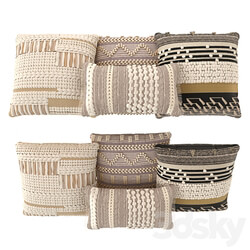 Boho style pillows Other soft seating 3D Models 