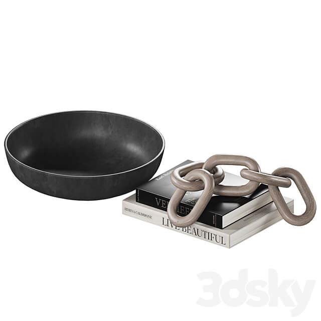 Decorative coffee table set 22 3D Models