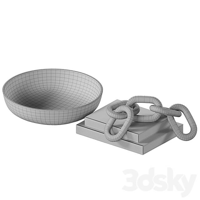 Decorative coffee table set 22 3D Models