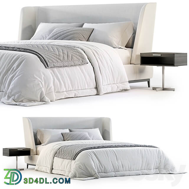 Minotti Reeves Bed No. 3 Bed 3D Models