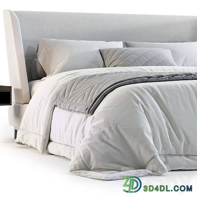 Minotti Reeves Bed No. 3 Bed 3D Models