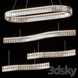 Pendant chandeliers BERTOLDA LONG and LONG C by Lampatron Pendant light 3D Models 