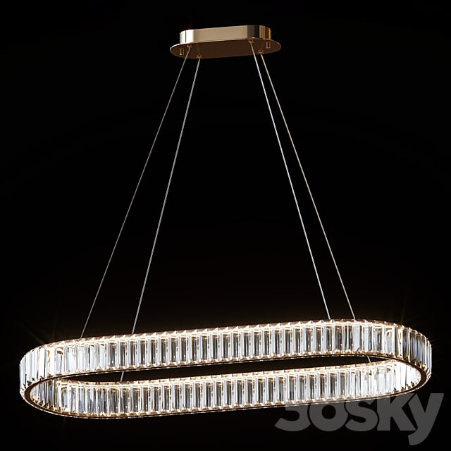 Pendant chandeliers BERTOLDA LONG and LONG C by Lampatron Pendant light 3D Models