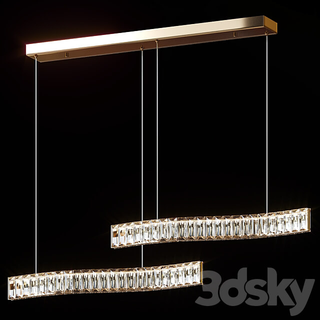 Pendant chandeliers BERTOLDA LONG and LONG C by Lampatron Pendant light 3D Models