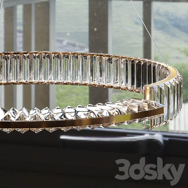 Pendant chandeliers BERTOLDA C by Lampatron 60cm 80cm 100cm Pendant light 3D Models
