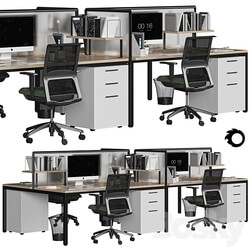 office set 3D Models 