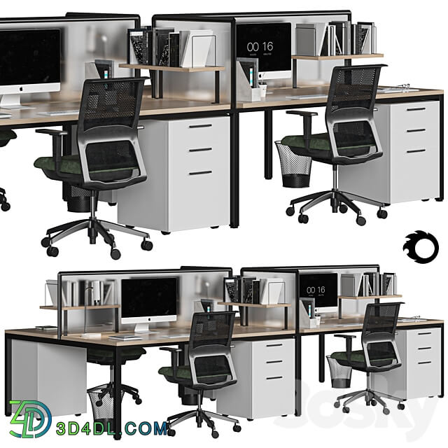 office set 3D Models