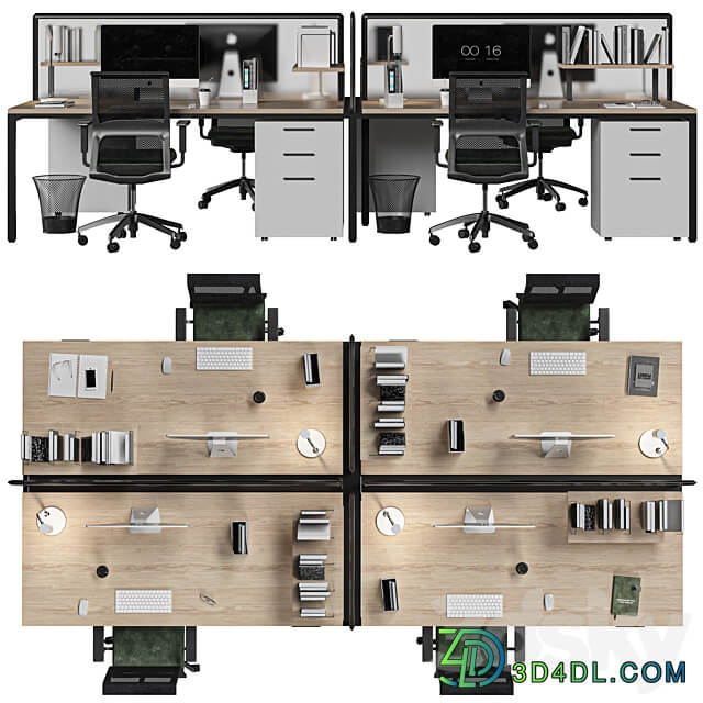 office set 3D Models
