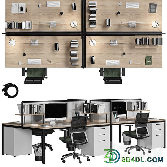 office set 3D Models