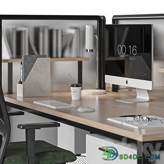office set 3D Models