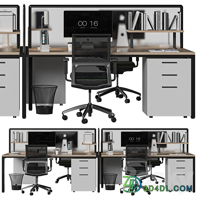 office set 3D Models