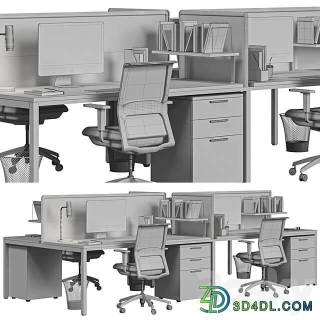 office set 3D Models