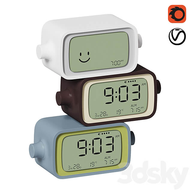Lexon Dreamtime Alarm Clock Miscellaneous 3D Models