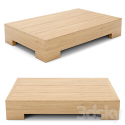 RH Outdoor Ubud coffee table 3D Models 