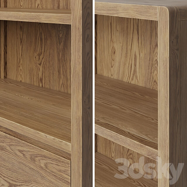 Bookcase Jeanne Wardrobe Display cabinets 3D Models