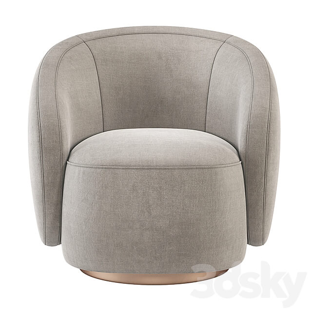 Kelly Wearstler Wetherly Swivel Chair 3D Models
