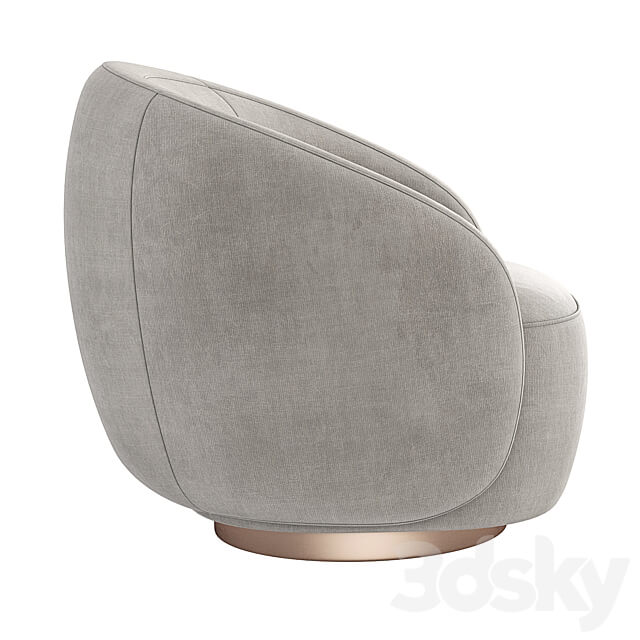 Kelly Wearstler Wetherly Swivel Chair 3D Models