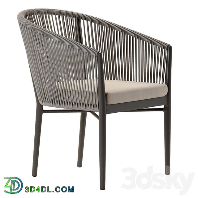Deephouse. Wicker armchair Marseille 3D Models