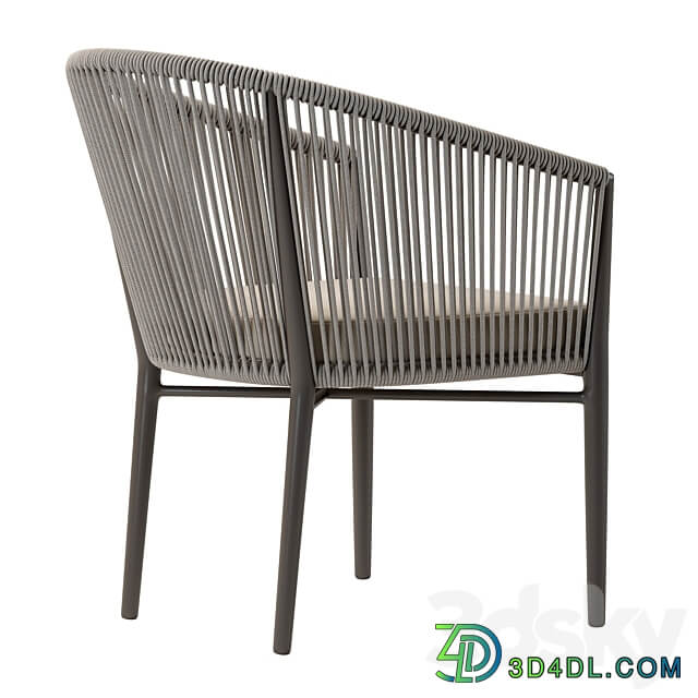 Deephouse. Wicker armchair Marseille 3D Models