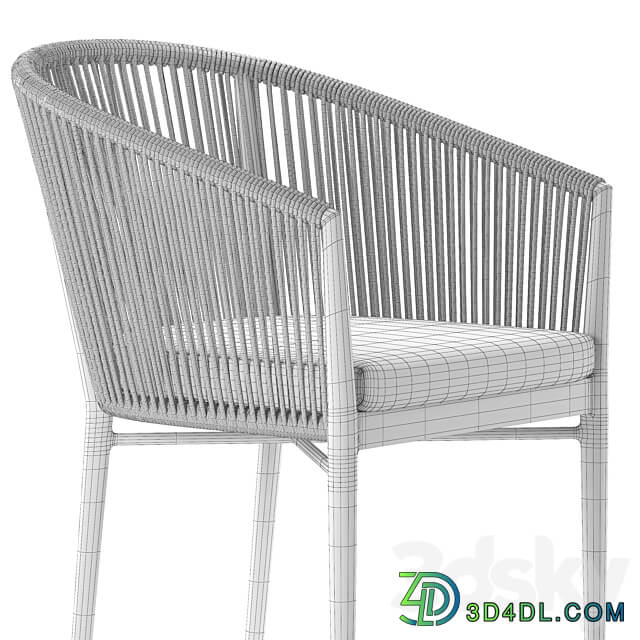 Deephouse. Wicker armchair Marseille 3D Models