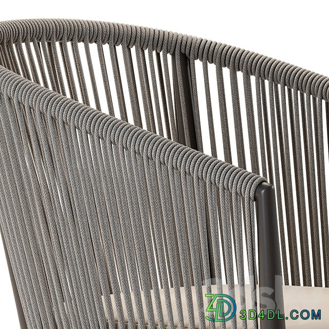 Deephouse. Wicker armchair Marseille 3D Models