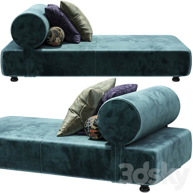 Chaises longues Moroso Mezze Sofa 3D Models