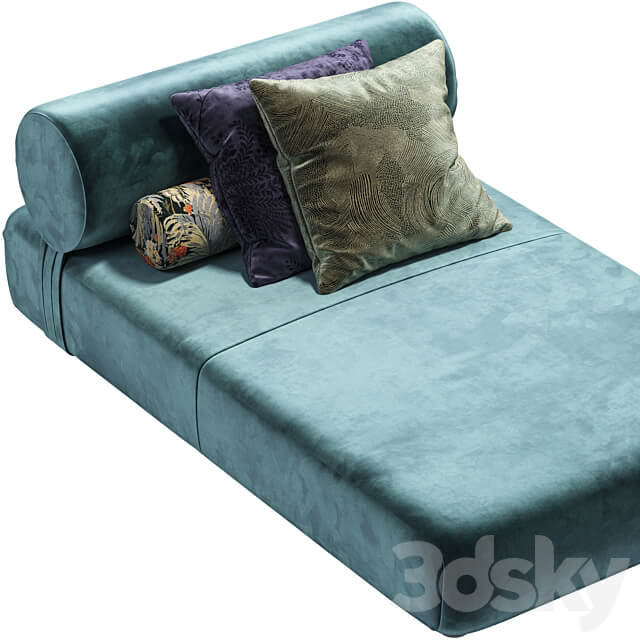Chaises longues Moroso Mezze Sofa 3D Models