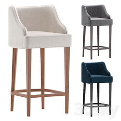 Bar Stool MELOD by Cazarina Interiors 3 Colors Version Барный Стул МЕЛОДИ 3D Models 