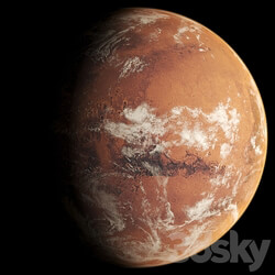 The planet Mars Miscellaneous 3D Models 