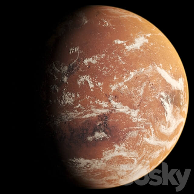 The planet Mars Miscellaneous 3D Models
