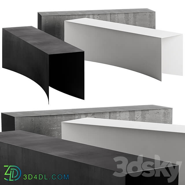 123 Void bench by Desalto Other 3D Models