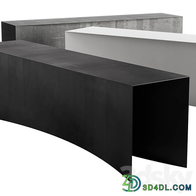 123 Void bench by Desalto Other 3D Models