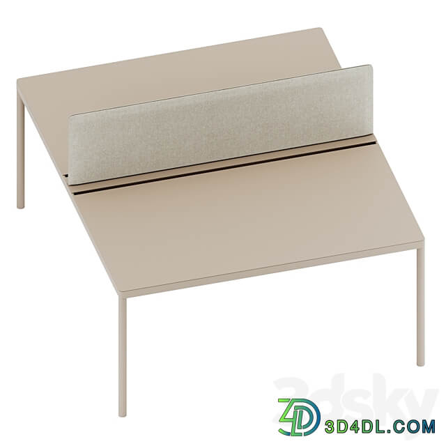 Office tables LAS Fil Rouge 3D Models