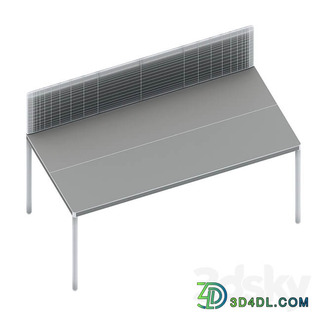 Office tables LAS Fil Rouge 3D Models