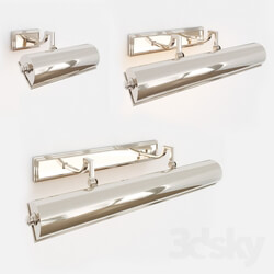 Backlight Picture Visual Comfort Alexa Hampton Picture Light in Polished Nickel 