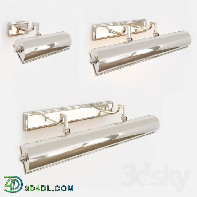 Backlight Picture Visual Comfort Alexa Hampton Picture Light in Polished Nickel