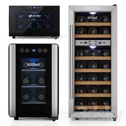 Kitfort wine cabinet set 3D Models 
