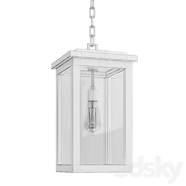 Eastcrest 21 1 2 High Black Outdoor Hanging Light 3D Models