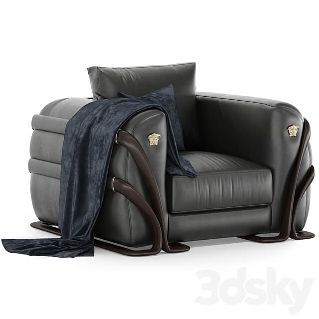 Versace home Medusa armchair 3D Models
