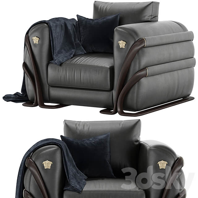 Versace home Medusa armchair 3D Models