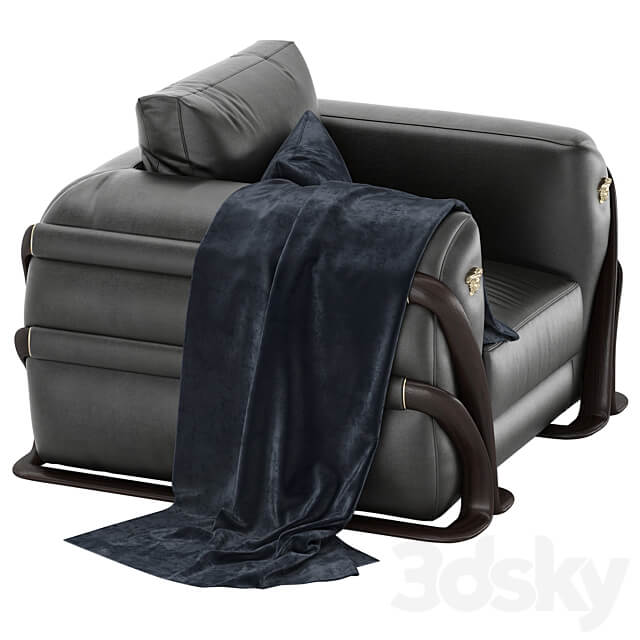 Versace home Medusa armchair 3D Models
